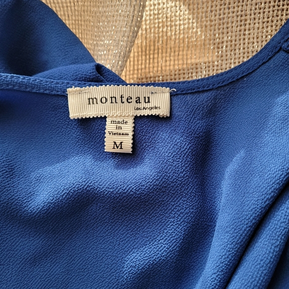 Monteau blue wrap peplum - Picture 6 of 8